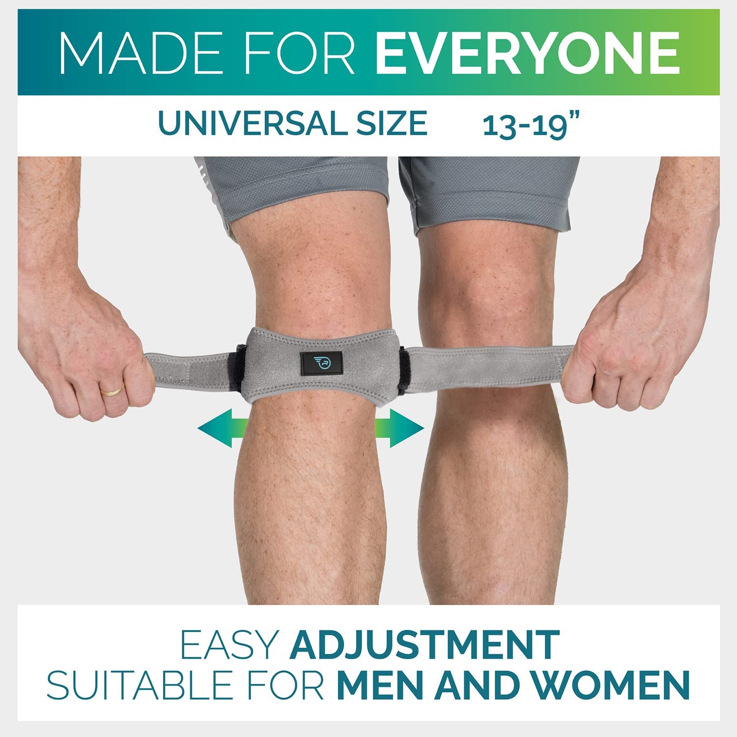 Patella Knee Strap for Enhanced Patellar Tendon Support | Adjustable Fit for Men and Women | Effective Relief for Knee Pain Associated with Arthritis, Basketball, and Weightlifting