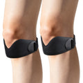 2Pcs Knee Patellar Tendon Support Straps, Patella Band for Men & Women, Premium Silicone Patellar Tendon Support Strap Knee Running Brace for Hiking Basketball Volleyball Jumping & Squats