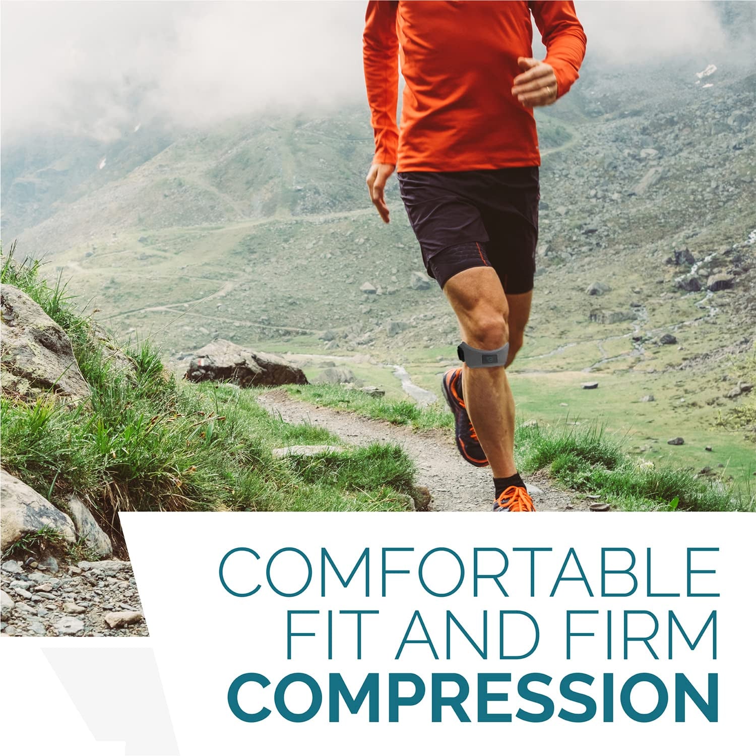 Patella Knee Strap for Enhanced Patellar Tendon Support | Adjustable Fit for Men and Women | Effective Relief for Knee Pain Associated with Arthritis, Basketball, and Weightlifting