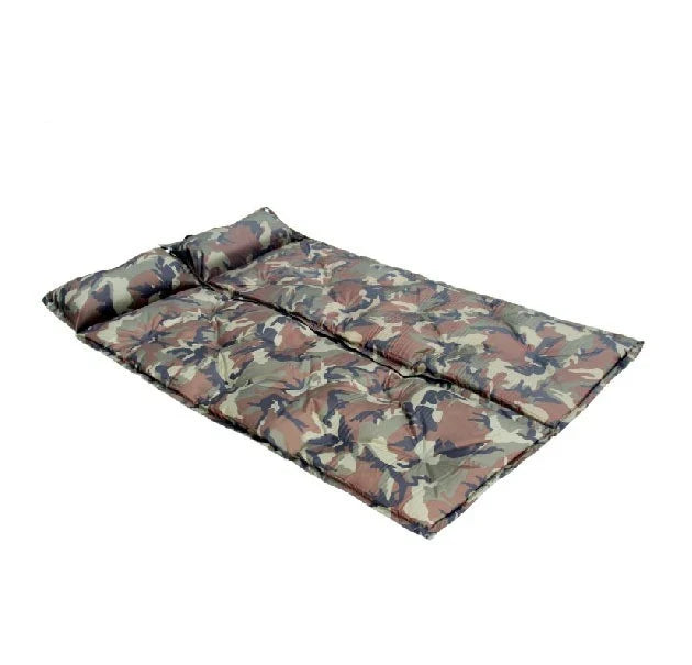 Matelas Camping Camouflage Autogonflant avec Oreiller Intégré